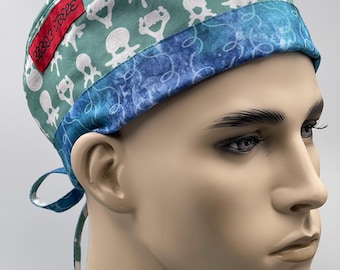 Gorro quirúrgico para columna vertebral: Médico ortopédico, neurólogo y enfermera - Algodón divertido y elegante.