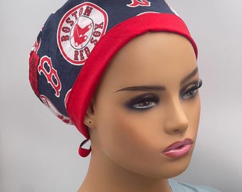 Top Game Boston Red Sox Baseball Scrub Cap: GameChanger scrub cap, Comfortable Cotton Tie-Back.All sizes