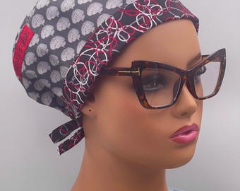 Gorro de quirófano psicodélico: neurocirugía, neurología (con cierre de lazo)