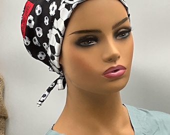 FIFA World Cup 26 Scrub Cap: Soccer Football Tie-Back Hat