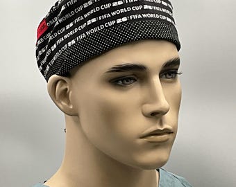 Gorro quirúrgico de la Copa Mundial de la FIFA 26: cómodo gorro de algodón con lazo en la parte posterior. ¡Prepárate!