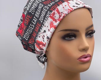 Gorro quirúrgico de zombi devorador de cerebros: un regalo divertido para neurólogos