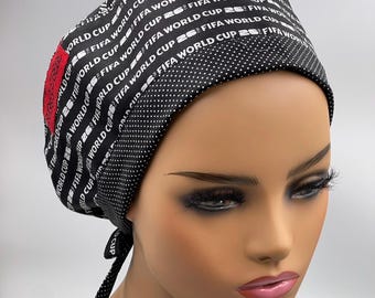 FIFA World Cup 26 Scrub Cap: Comfortable Cotton Tie-Back.Get in Gear,