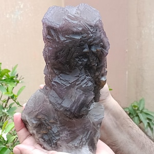 2910g Amazing Natural Cubic Fluorite Crystal Mineral Specimen, From Balochistan, With Purple Hues