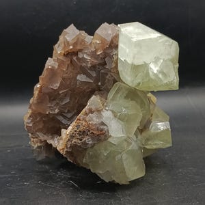 1494g Very Rare Natural Cubic Fluorite With Green Calcite Crystals Mineral Specimen, From Balochistan, Very Unique Collector Piece