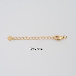 1 chaîne fines chaînes coeur en or, chaînes allongées en or 18 carats, chaînes semi-finies pour collier à monter soi-même bracelet bijoux