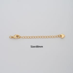 1 chaîne fines chaînes coeur en or, chaînes allongées en or 18 carats, chaînes semi-finies pour collier à monter soi-même bracelet bijoux