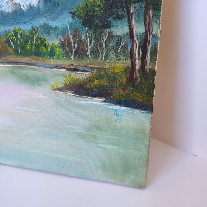 1937 Original Oil Painting on Canvas Signed Sam 1937. Un-framed. 16" X ...
