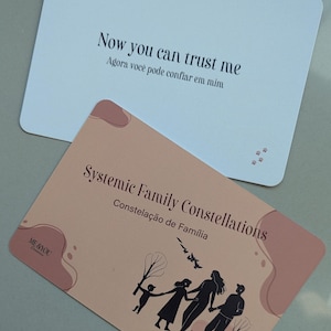 Systemisches Familienstellen, Kartenset, mehrsprachig (englisch und portugiesisch)