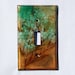 Enameled Single Switchplate / Trees