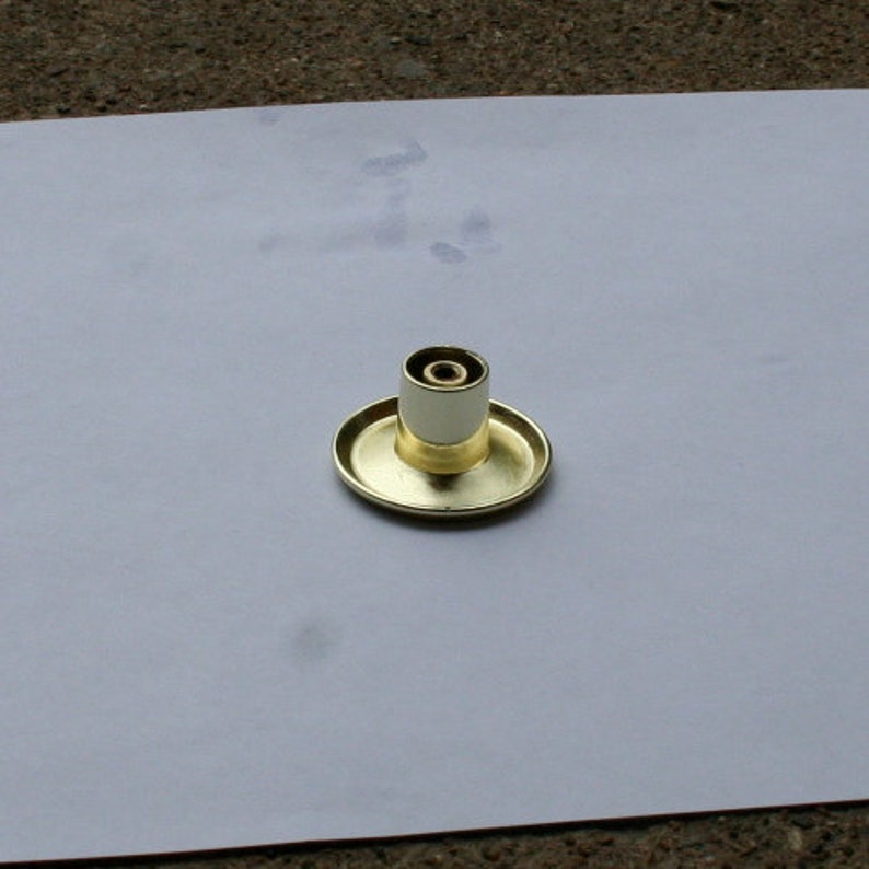 Cabinet Knob Wildflower Enameled Copper Black and White Drawer Pull Copper Enamel