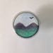 Enameled Drawer Pulls / Smoky Mountains / Pair of Copper Enamel Cabinet Knobs