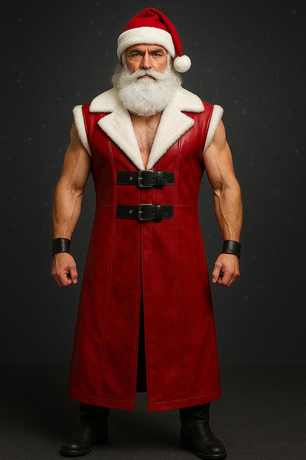 Leather Santa Jacket - Etsy
