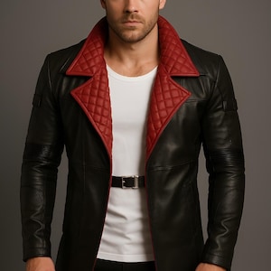 Cyberpunk 2077 Solomon Reed Leather Coat: Handmade Cosplay Costume