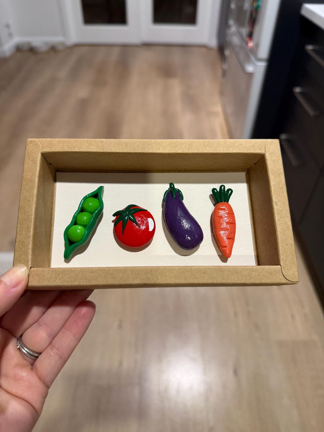 Set of 4 - Handmade Clay Fridge Magnets - Etsy