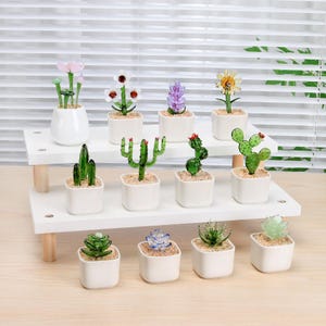 Glasblume Pflanzendekor - Glasmalerei Sukkulenten Geschenk | Handgefertigte Wohnkultur, Geburtstagsgeschenk, Housewarming, Geschenk für Sie, Mohnblumenakzent