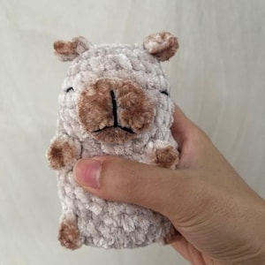 Handmade Crochet Cute Capybara Keychain, Bag charm or Pocket pal