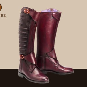 Handmade Leather Western Riding Boots Men & Women’s Equestrian Polo Boots Paddock Style Durable Comfortable Horseback Boots