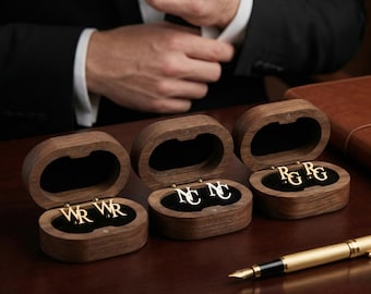 Personalized Groomsmen Cufflinks, Custom Initial Cufflinks, Best Man Gift, Wedding Cufflinks for Groom, Engraved Monogram Gift, Gift for him