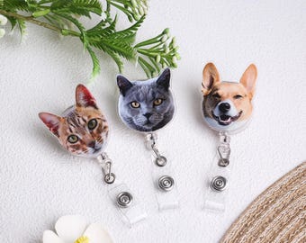 Insignia personalizada para mascota, insignia con foto, insignia divertida, insignia para perro, insignia para gato, insignia para enfermera.