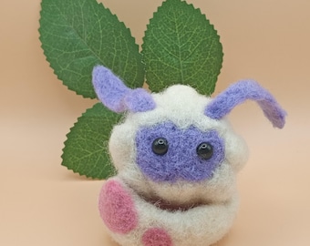 Yuramon Felted Figure with Digi-Egg | Digimon Adventure Plush | Anime Desk Sculpture