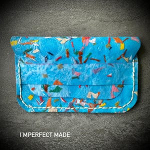 Upcycled Plastic Card Holder – Handmade Wallet from Recycled Bags | ImperfectMade