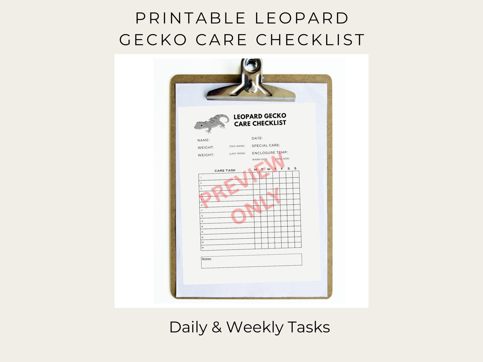Beautiful view of Reptile Care Checklist Checklist