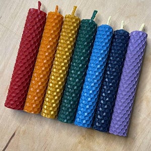 Chakra Candle Box: 7 Chakra Candles + Cleansing + Protection – Energy Programmed Beeswax Ritual Candles for Meditation & Spiritual Practice