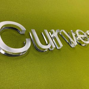 Custom Metal Coated Acrylic Sign,Acrylic Business Sign,Acrylic Metal Letters,3D Letters,Office Wall Sign,Custom Laser Cut Sign,Business Sign