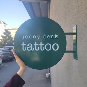 Custom Sign For Business,Company Signage, Metal Logo Sign, Personalized Metal Signs,Wall Hanging Signs,Business Blade Sign,Outdoor Shop Sign