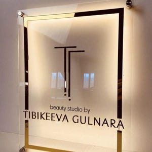 LED Acrylic Sign,Acrylic Business Logo,Round Acrylic Sign,Business Neon Acrylic Sign,Acrylic Logo Sign, UV Neon Logo Sign,Lighted Signage