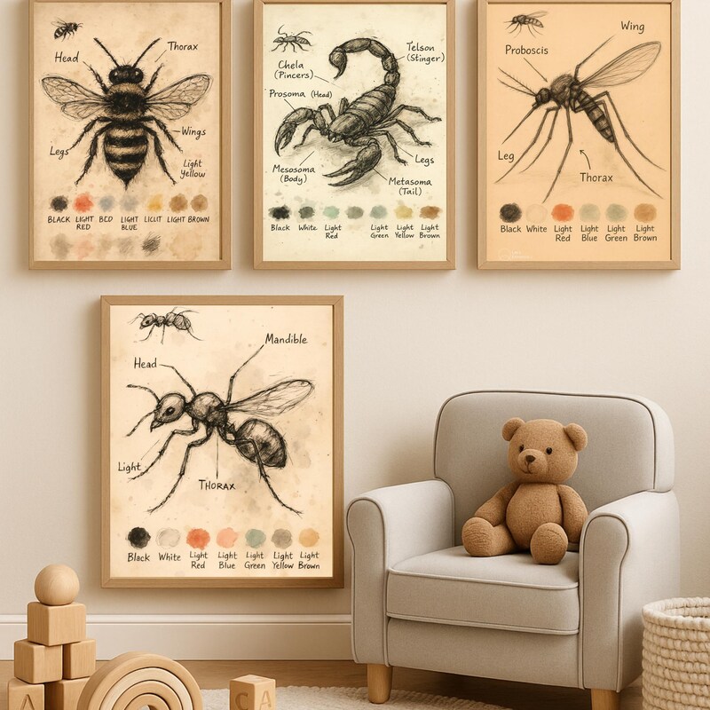 Insect Anatomy Posters - Etsy