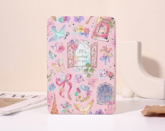 Aanpasbare hoes met cartoonkunstwerk voor Kobo Clara Color, Kobo Libra Color, Paperwhite 11 12th, Kindle 2024, Kindle 12th, Kindle Colorsoft, band