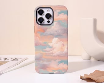 Cloud Phone Case For iPhone 17 Pro,iPhone 16 15 14 Plus,13 12 Mini,XR XSMAX SE2020,Magnetic Cover,Tough Case,Magsafe Case