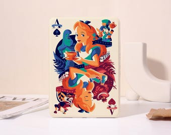 Cartoon meisje aanpasbare hoes voor Kobo Clara Color, Kobo Libra Color, Paperwhite 11 12th, Kindle 2024, Kindle 12th, Kindle Colorsoft, band