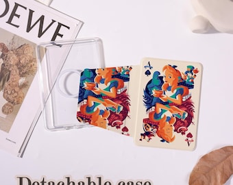 Cartoonkaarten Magnetisch afneembaar Kindle-hoesje voor Paperwhite 5/6/7/10/11/12 Kindle 8/10/11/12, magSafe Clear Back Cover, gepersonaliseerde cover