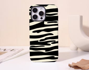 Telefoonhoesje met zebrastrepen voor iPhone 17 Pro, iPhone 16 15 14 Plus, 13 12 Mini, XR XSMAX SE2020, magnetische hoes, sterke hoes, Magsafe-hoesje