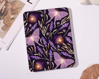 Moth Firefly iPad-hoesje voor iPad Pro 2025/2024 13" 11", iPad Air 7/6/ 11" 13", iPad Mini 7/6/ 8,3", iPad 8/9/10, iPad A16, aanpasbare hoes
