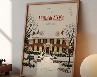 Affiche imprimable de Maman, j'ai raté l'avion ! : Film de Noël drôle avec Kevin McCallister (Téléchargement numérique)