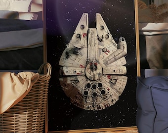 Star Wars Millennium Falcon Printable Poster (Digital Download)