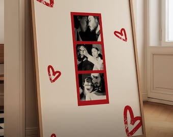 Personalised Valentine's Day Printable Poster: Custom Couples Names Poster, Engagement Gift Anniversary (Digital DownloadI)