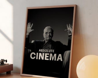 Martin Scorsese 'Absolute Cinema' Poster: Cinephile Wall Art (Digital Download)