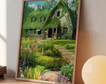 Kiki's Delivery Service Print: Ghibli Anime Home Decor (Digital Download)