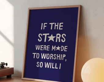 Minimalist Christian Printable Poster Psalm 148:3-6 Bible Decor (Digital Download)