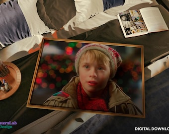 Póster imprimible de Kevin McCallister: Home Alone: Película navideña