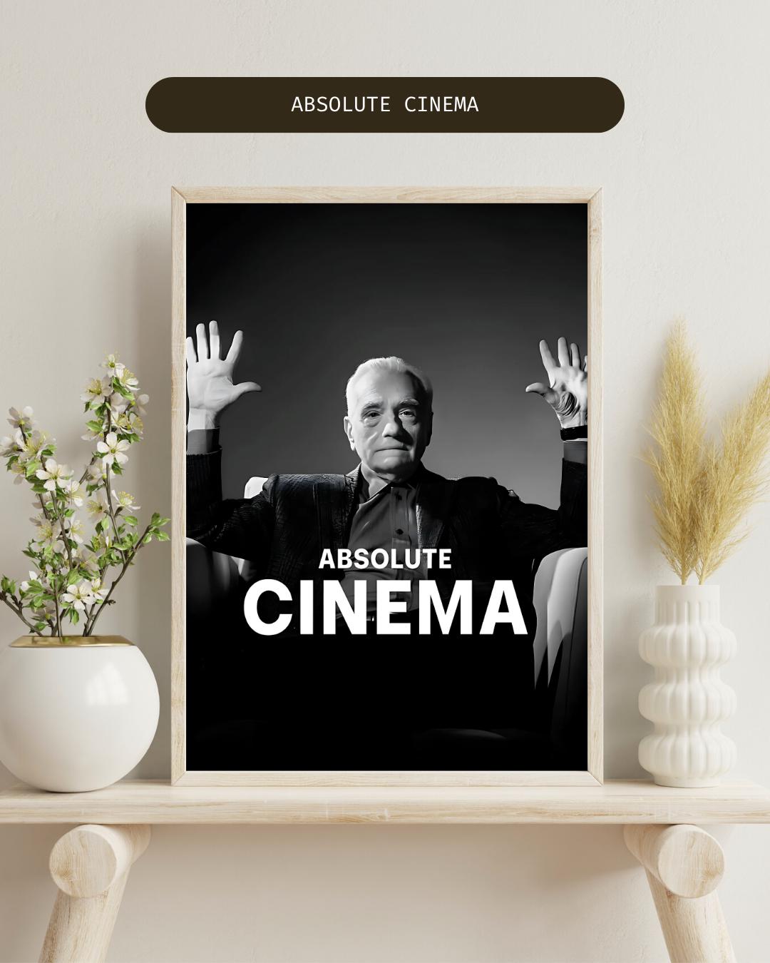 Martin Scorsese 'absolute Cinema' Poster: Cinephile Wall Art (digital ...