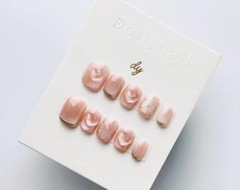 Champagne Rose Amour | Press on nails