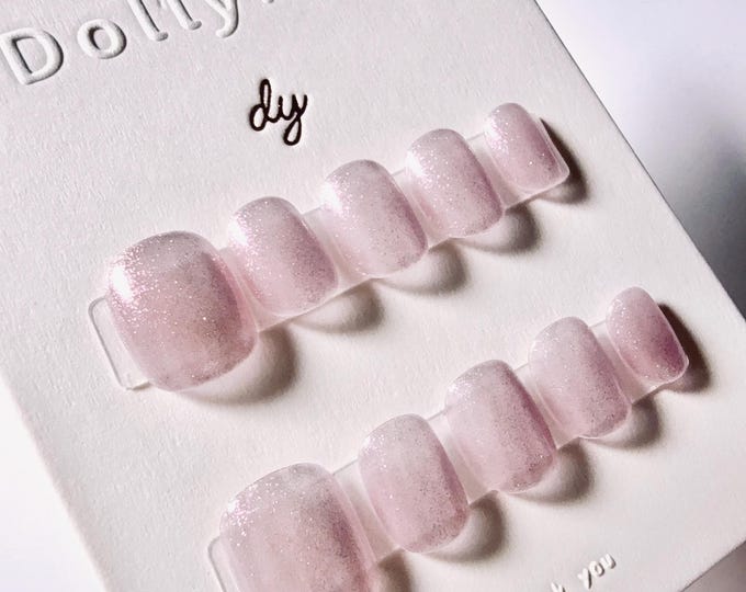 Oxygen Pink Glow | Press on nails