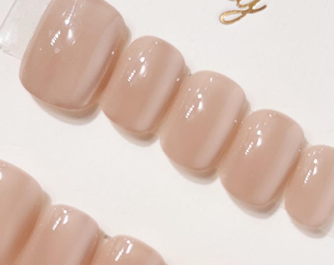 Almond Peach | Press on nails