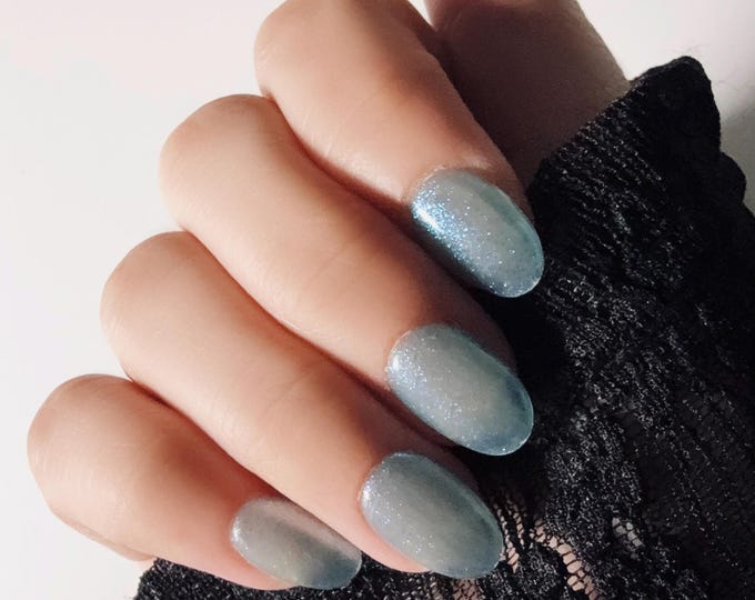 Turquoise Sky Glow | Press on nails